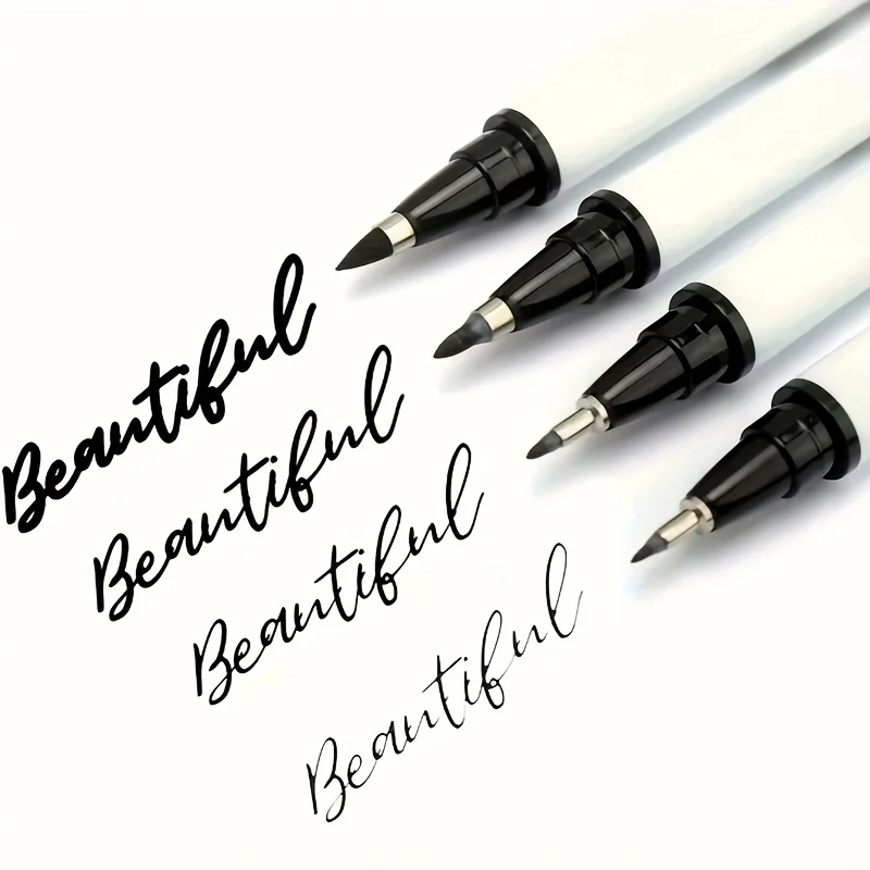 4 pieces/box, supplies waterproof soft pens for calligraphy exercises and special signatures, large, medium and small exquisite - 4