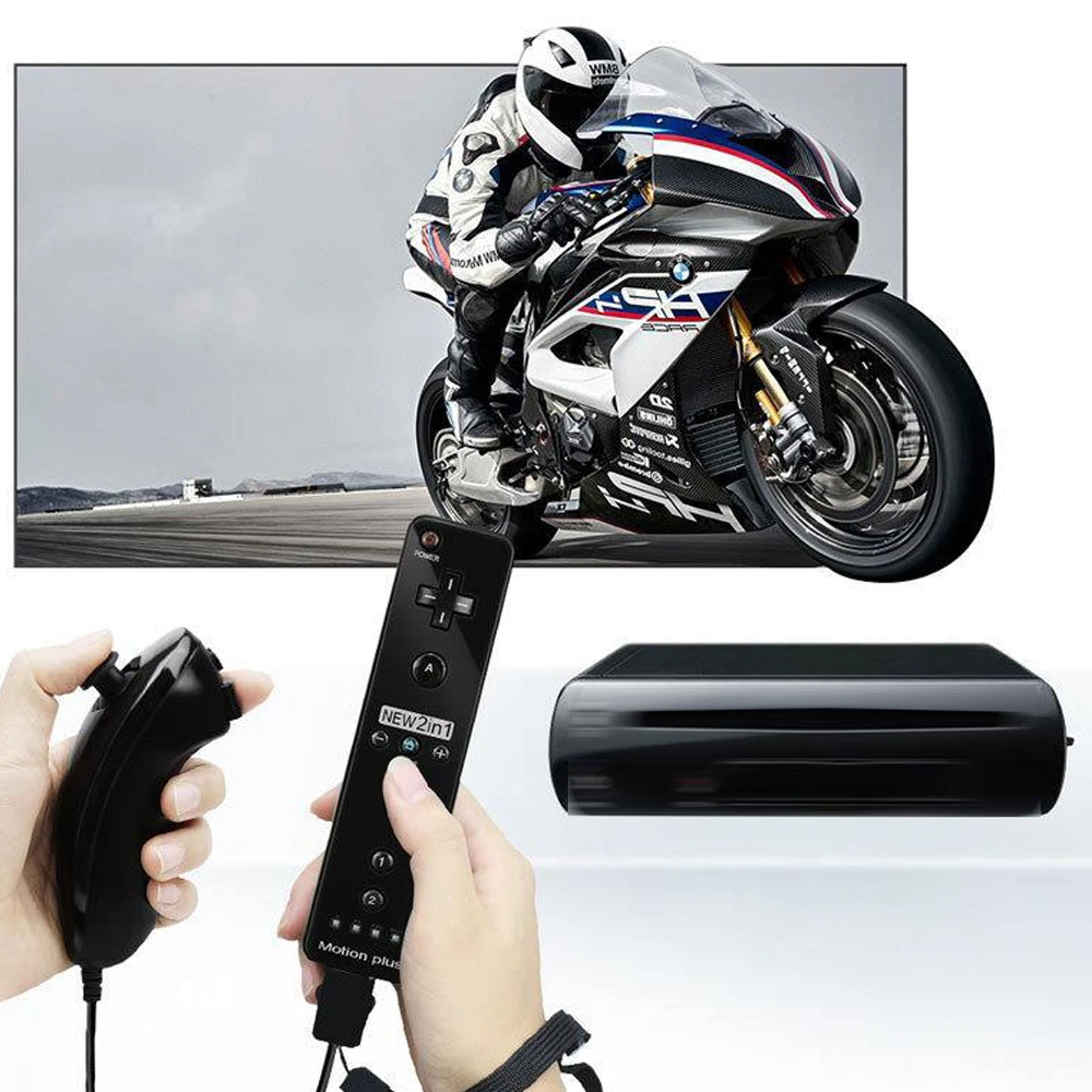 Nintendo Wii/Wii U ̽ƽ 2 in 1  Nunchuck   е   Ʈѷ ɼ  ÷