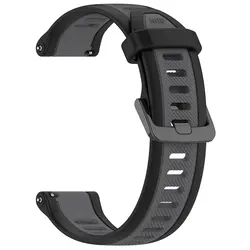 Silicone Watchband Wrist Bracelet - 18/20/22mm Strap for 22mm (5)