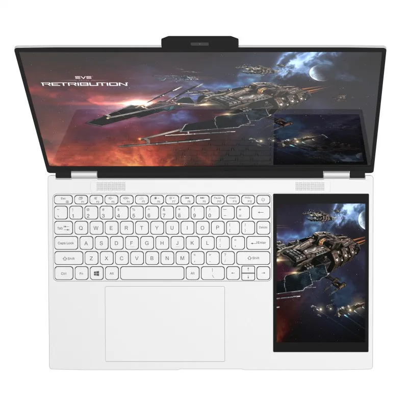 15.6-inch IPS 2K four-sided narrow screen 7-inch IPS Touch screen Dual-screen Laptop Intel N100  256GB 4 Core 4 Thread 3.4GHz 3