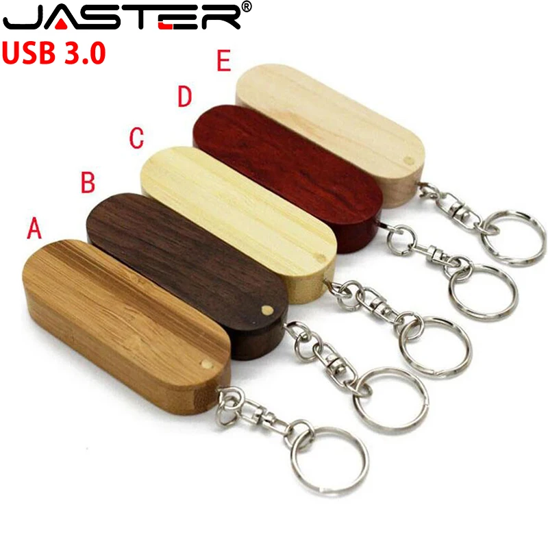 

JASTER USB 2.0 flash drive Free Custom logo Maple wood Rotatable Pen drive 8GB 16GB U disk 32GB Free key chain gift memory stick