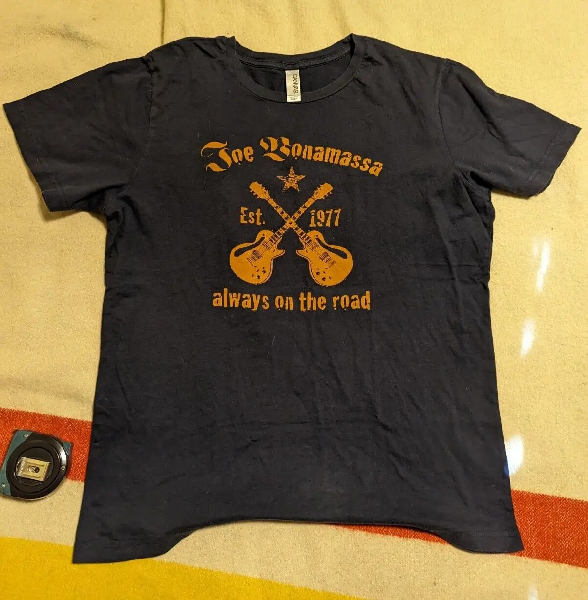 Maglietta Joe Bonamassa Taglia L Sempre Sulla Strada Maglietta Da Concerto Per Chitarra Blues