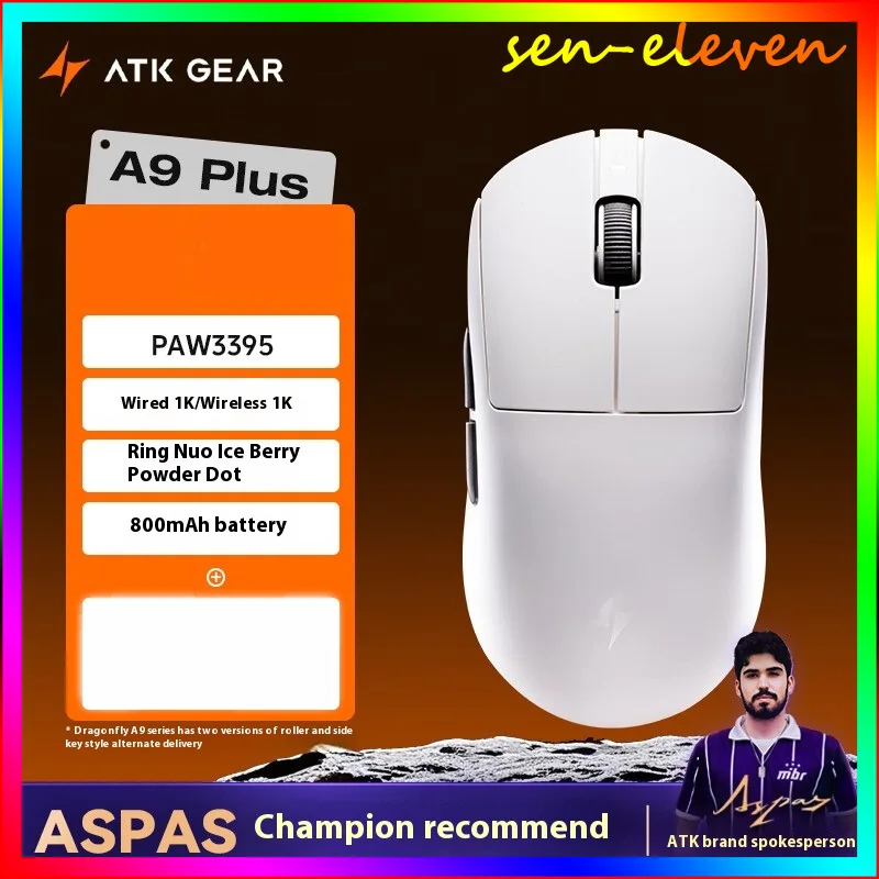 ATK A9 Ultra Wireless Gaming Mouse A9/A9 SE/A9 Plus/A9 Pro Tri Mode 8K 53g Lightweight E-sports Gaming Mouse PC Accessory