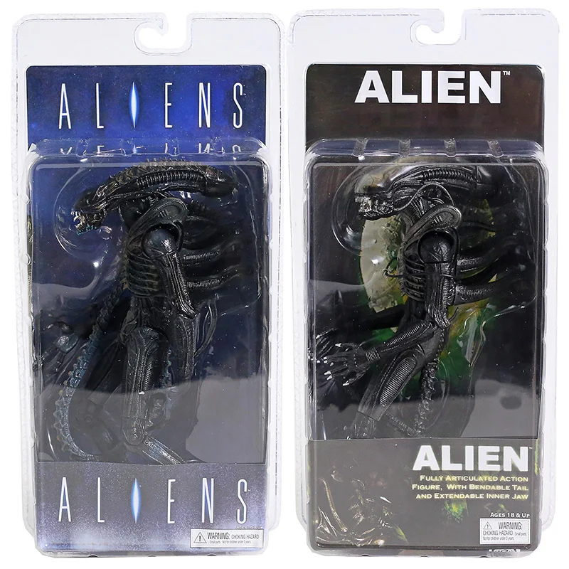 XENOMORPH WARRIOR FIGURINE ALIENS BATTLE DAMAGED NECA 18 CM - Kingdom