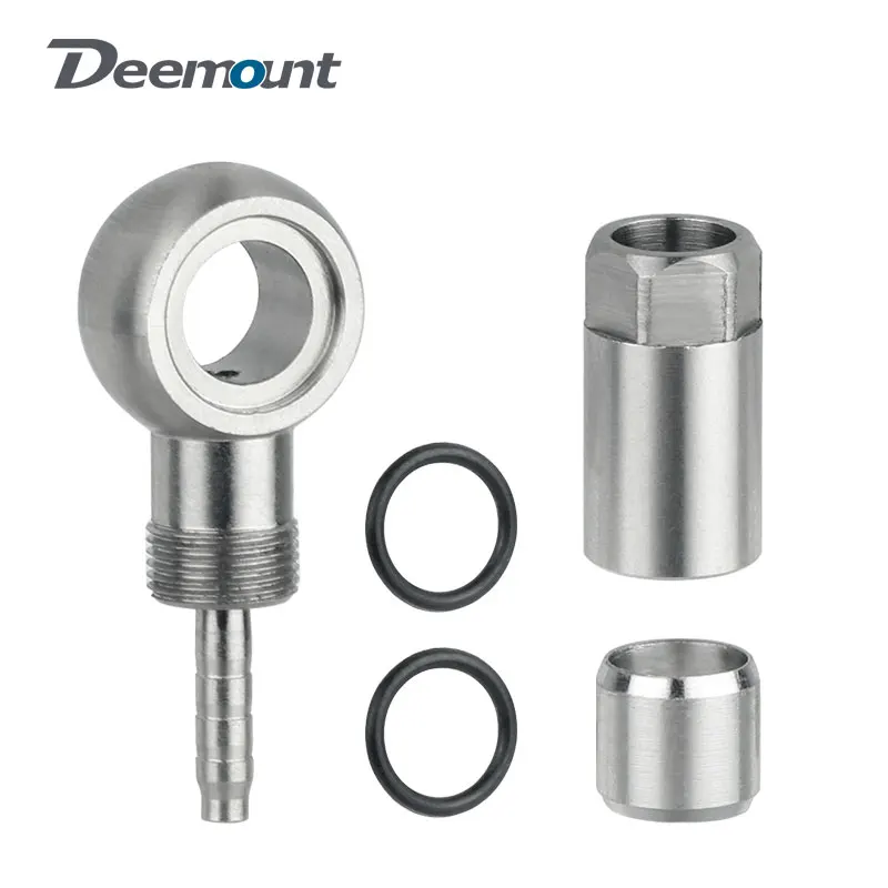 Banjo Fitting for BH90 Hydraulic Dis Brake Hose Copper Bicycle Banjo-Straight Oil Needles Shifter Caliper Lever Bolt Replacement