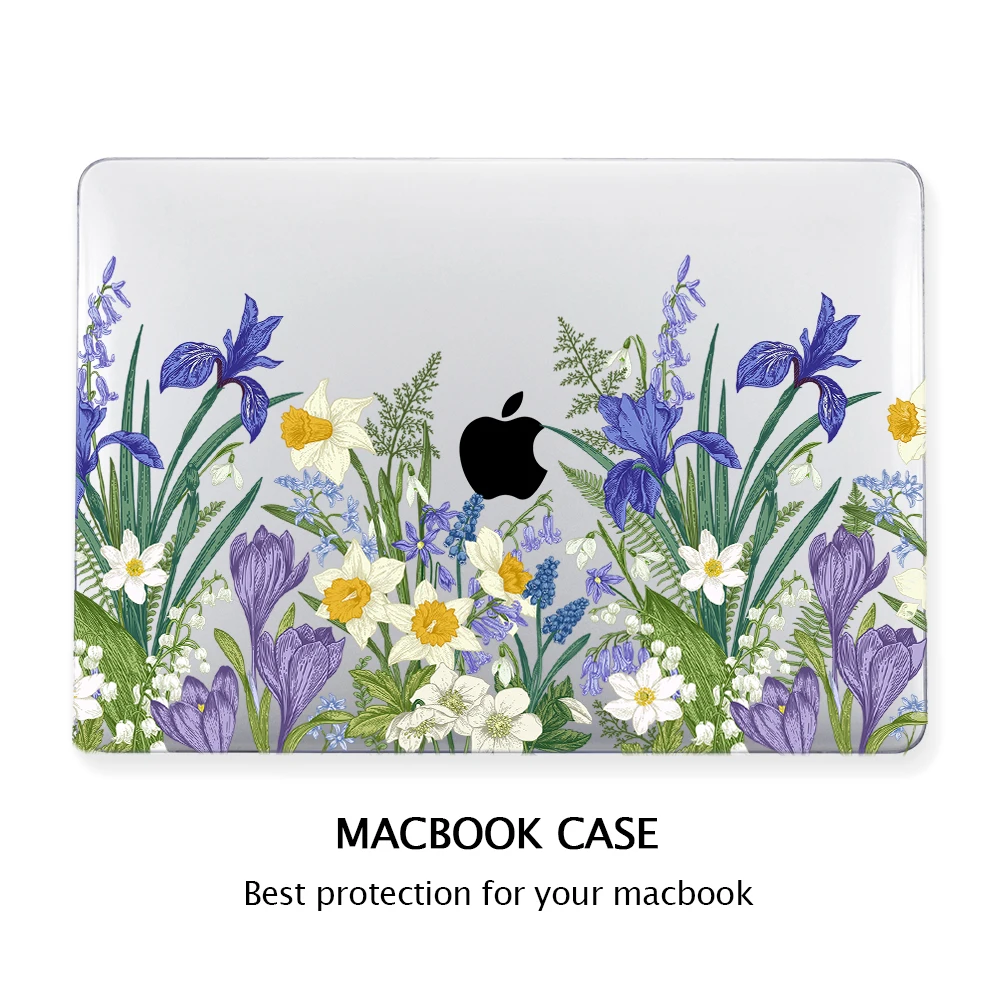 Custodia Per Fiori Per Macbook Pro 16 Pollici A2991 M3 M2 A2780 A2485 M1 Pro/Max Chip Custodia Rigida Per Pc Per Macbook Pro 15 A1707 Retina A1398