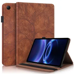 Premium Silicone Leather Tablet Case - Soft Shell Cover for Poco Pad C1 9.7 2026 (Brown)