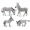 Donkey Figures Real Farm Animal Figurines Anime Action Figure Kids Novel Toys games Plastic Animals for Children Christmas Gifts 3
