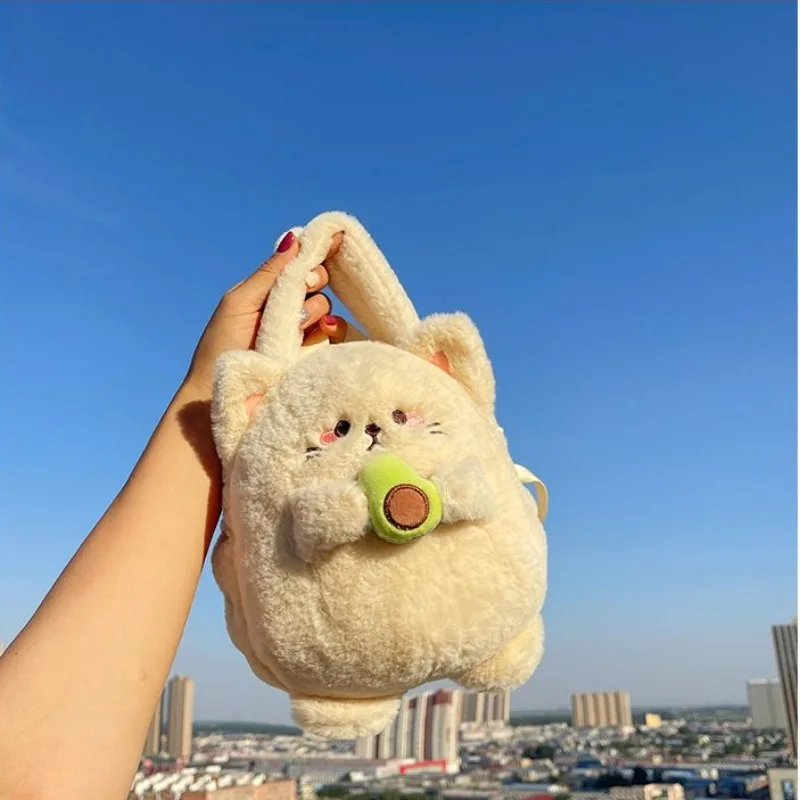 MBTI Plush Cute Womens Handbag Fluffy Bunny Fashion Soft Small Shoulder Bag Korean Popular Designer Female New in Crossbody Bag