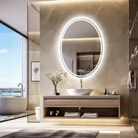 LUVODI 60x80cm Oval Bathroom Mirror LED Backlit Wall Vanity Mirror for Bathroom Bedroom Salon 1