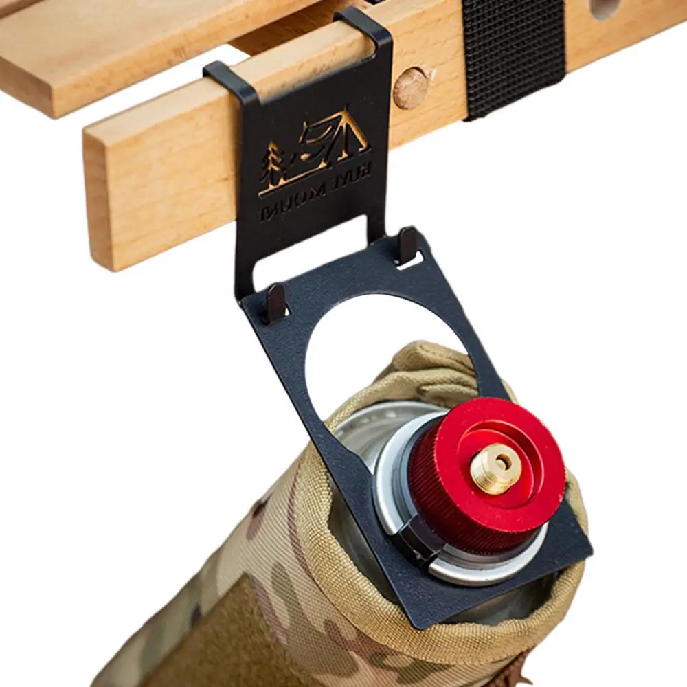 Description Picture 5 of itemHang Gas Canister For Camping Tables Hook Stainless Steel Stove Tank Hanger Hook Outdoor Camping Table Gas Stove Tank Organizer