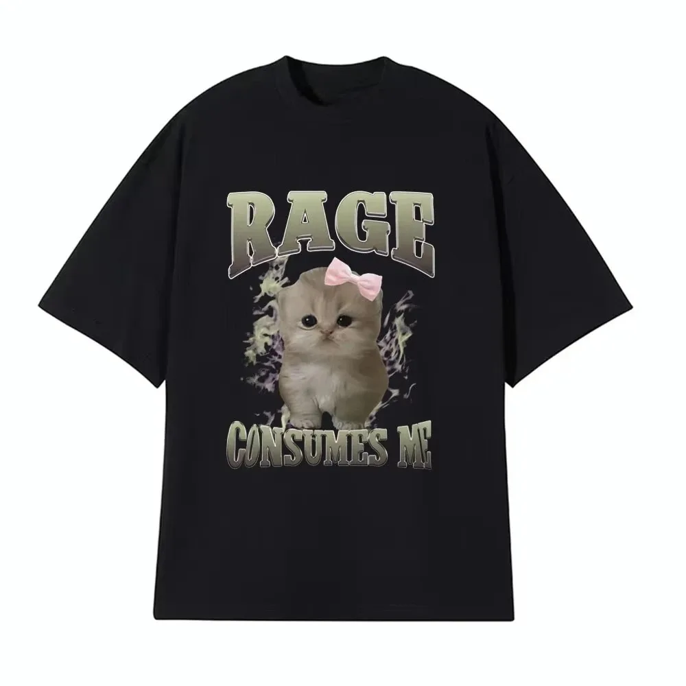 Sorry I'm Just A Girl Funny Cat Fans Pattern T-Shirt Summer Women Plus Size Fashion Casual T-Shirt Comfortable T-Shirt Patterns 6