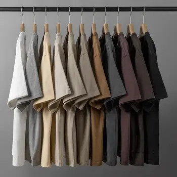 T-shirt in cotone 100% tinta unita da uomo, sportive a maniche corte, alla moda, casual, bianche e nere, vestibilità ampia, girocollo, top estivi da donna