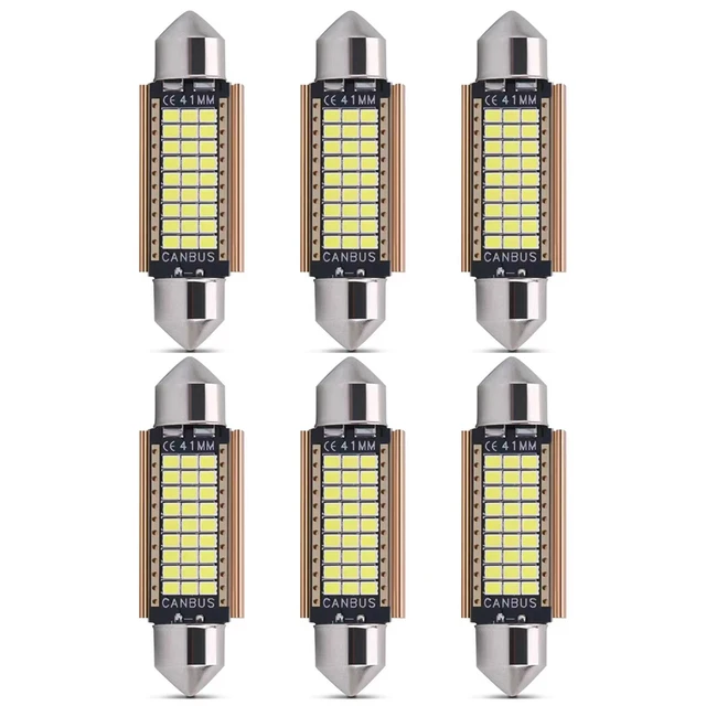 Ampoule Led Festoon C5w C10w C3w, Lumière Extra Brillante Pour