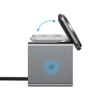 ACEFAST 3 in 1 Magnetic Wireless Charging Station For iPhone 17 16 Pro Max Electric Flip Charger with USB C Cable For iWatch E34 - Image 2