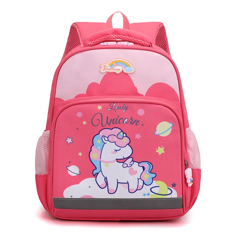 Children Schoolbag Cartoon Unicorn Dinosaur Kindergarten Backpack for 2-5 Years Old Boys and Girls Travel Lightweight Backpacks 2