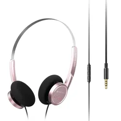 FiiO Premium Semi - Open HiFi Wired Headphones with 40mm Dynamic Driver and Built - In Microphone (Pink)