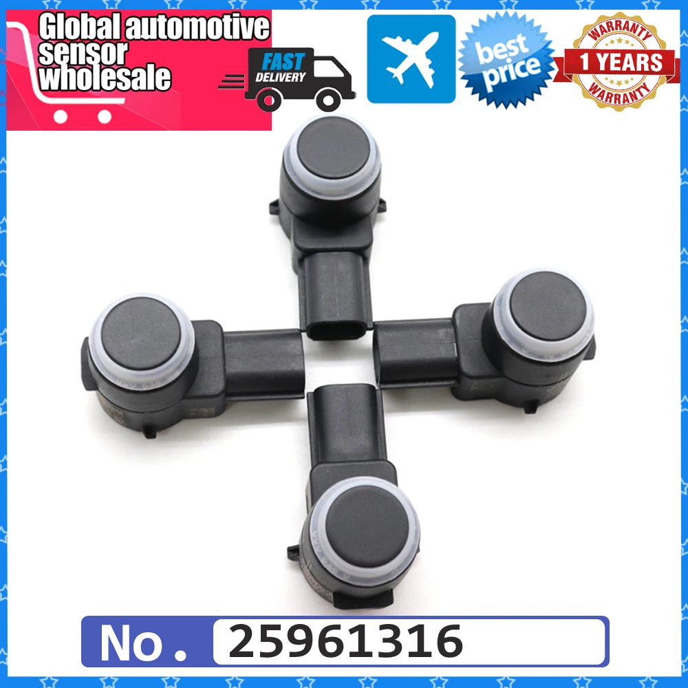 NEW 4pcs PDC Parking Sensor Bumper Reversing Radar For Buick Lucerne Cadillac Escalade Chevrolet Silverado GMC Sierra 25961316