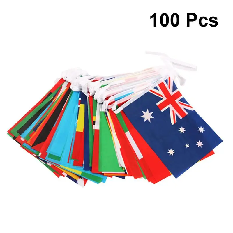 

1pc National String String Flag National Flags Banner Hanging String Flag International Bunting Banners National Flags Banners