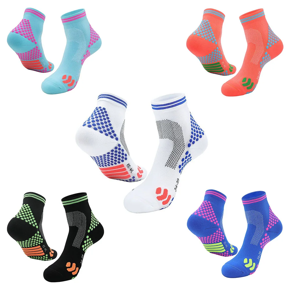 Short tube running socks men's towel sports socks women's compression cycling socks fitness pressure badminton socks