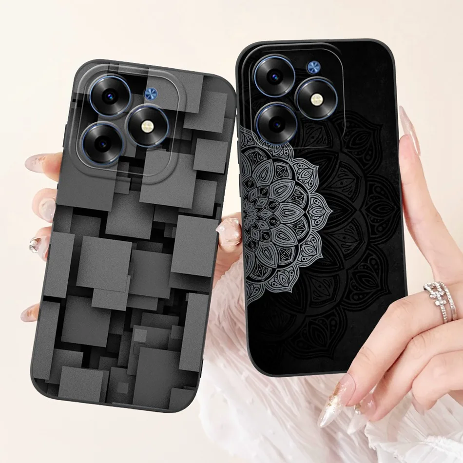 Elegant Printing Soft Silicone Lens Protective Cover Phone Case
