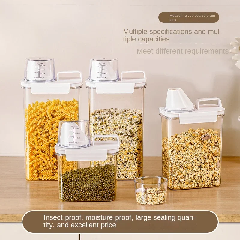 

Multifunctional Refillable Laundry Detergent Storage Container with Labels Dispenser Empty Tank for Powder Softener Bleach