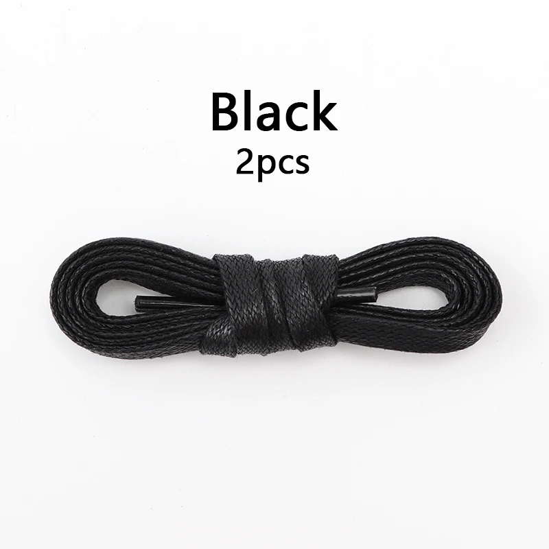 Premium Waterproof Waxed Leather Flat Shoelaces - Unisex Casual and Boot Styles (Multiple Lengths Available)