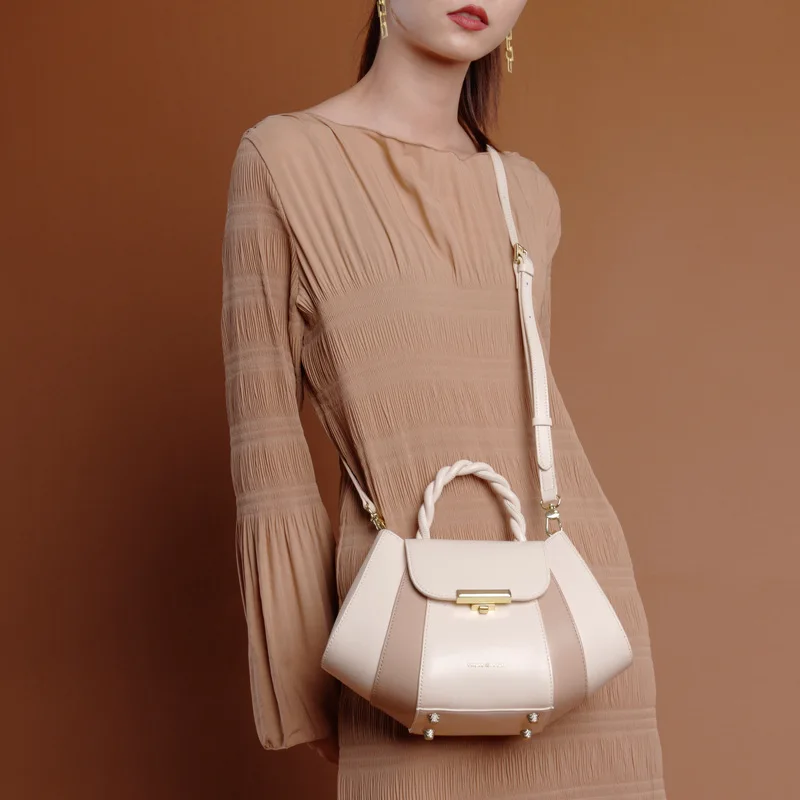 Genuine Leather Luxury Bag for Women Designer Handbag Summer Shoulder Messenger Bag Ladies Tote Bag Crossbody Purses