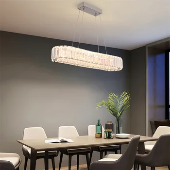Modern Crystal Chandelier Dining Room Decor Pendant Hanging Light Fixtures For Living Room Ceiling Lamp Lustre Home Decoration 3