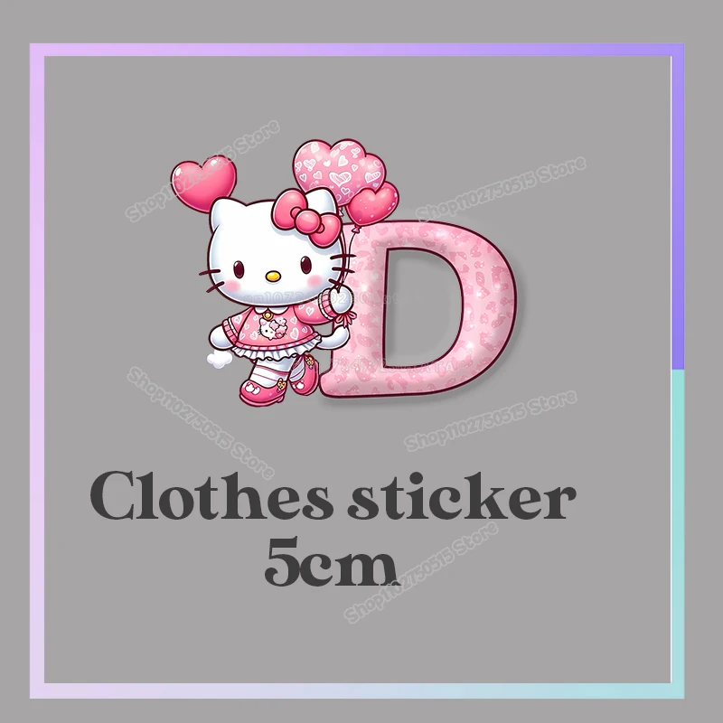 Hello Kitty Mini Torebki na Monety Śliczne Listki A-Z Saszetka na Klucze Dziewczęca Torba do Przechowywania Słuchawek Mała Portmonetka na Monety Kieszonkowy Portfel na Zamek