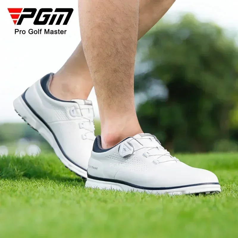 PGM Men Golf Shoes Knob Shoelaces Anti-side Slip Waterproof Men's Sports Shoes Sneakers XZ277 2