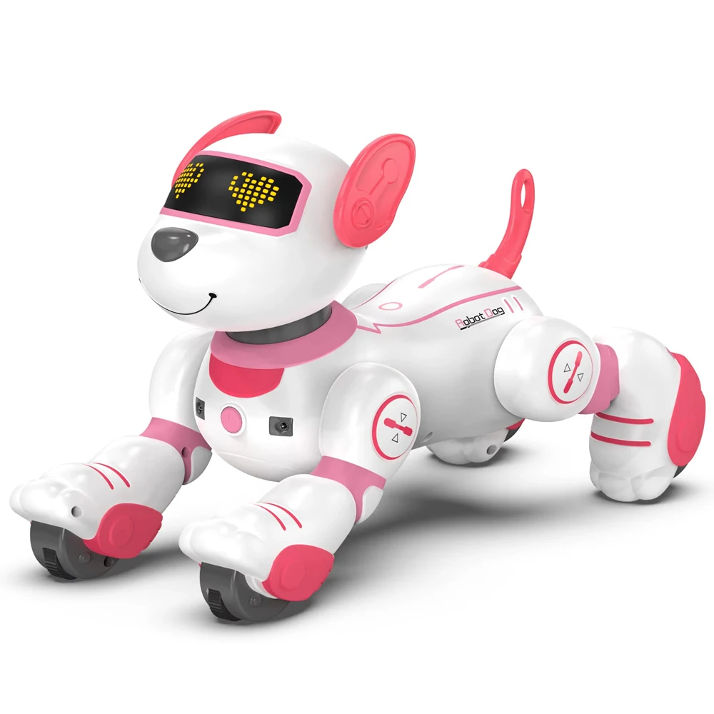 Remote Control Pet Toys Robot Dog Intelligent Robot Dog Remote Control Electronic Sing Dance Follow Smart Interactive Stunt Music Toy Programmable Puppy Kid Gift