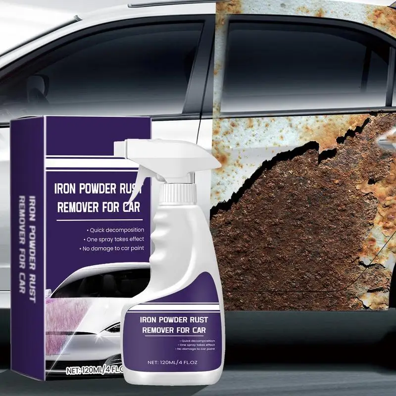 120ml Car Rust Remover Car paint decontamination Agent polishing polishing spray for Automobile renovation and maintenance