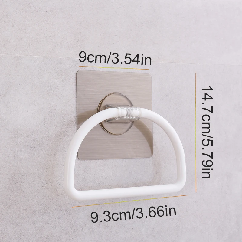 punching-free seamless towel rack bathroom towel ring