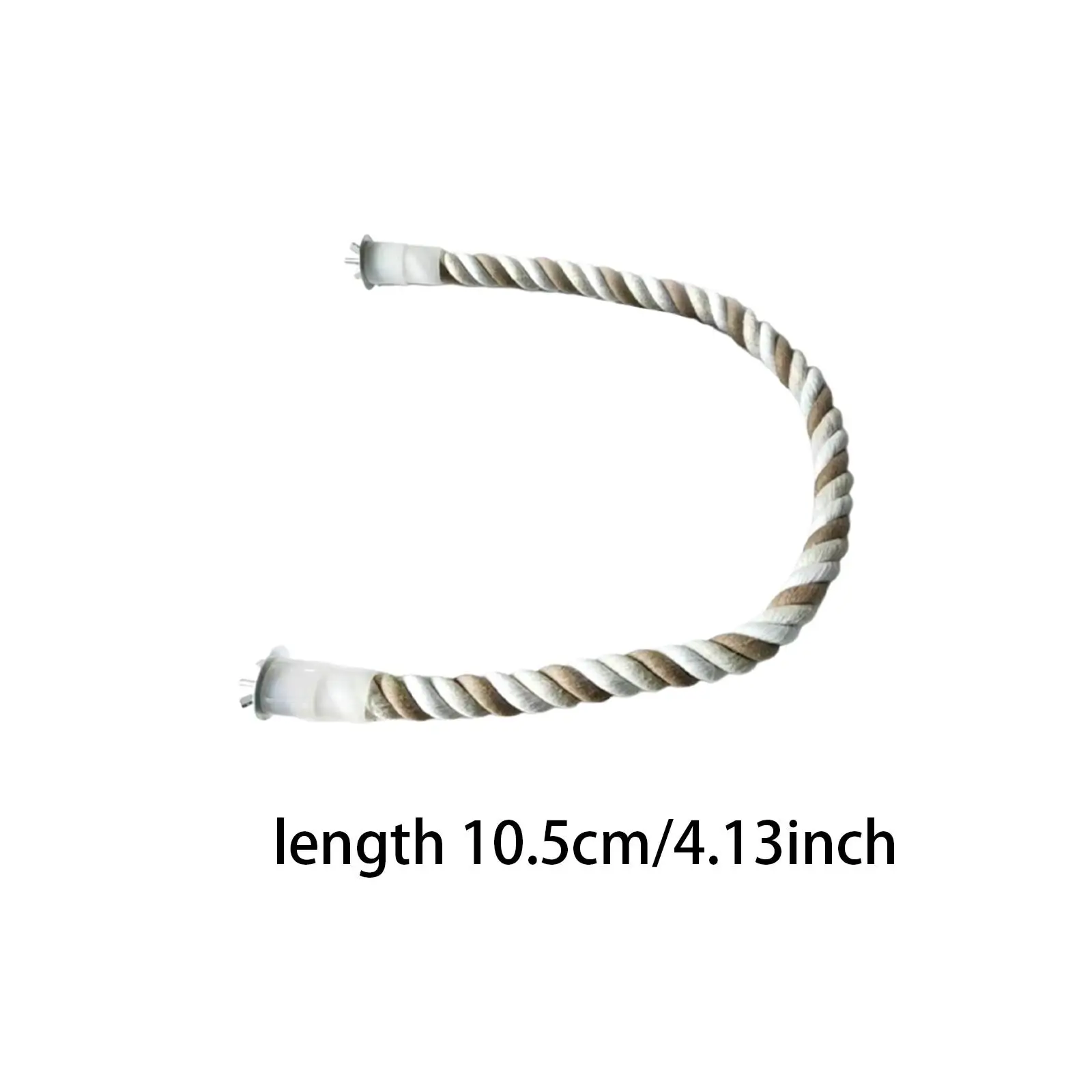 Parrot Climbing Rope Screw Mounted Hemp Swing Activity Center Cage Accessory Hanging Stand Rope for Conures Small Medium Parrots