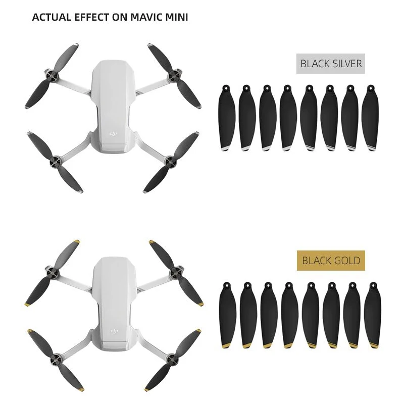 Lame d'hélice pour drone dji Mavic Mini 1, 8 pièces/ensemble, accessoires