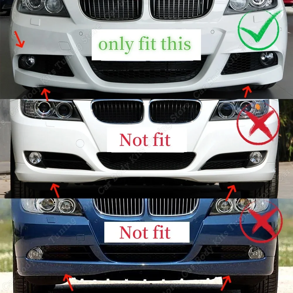 3シリーズ用 E90用 E91用 前期用 320i用 325i用 2005-2008 フロントバンパーリップスプリッターディフューザ