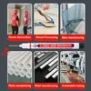 2-90Pcs 20mm Woodworking Long Head Markers Pen Waterproof Deep Hole Marker Pens Metal Carpenter White/Red/Black/Blue/Green Ink 5