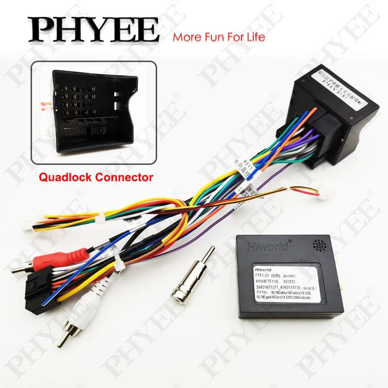 Quadlock Harness CAN Bus Dekoder, SWC Koruma, RCA P&P 16Pin