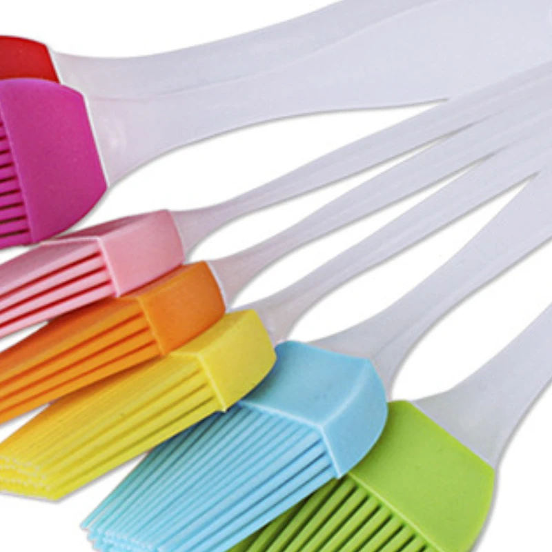 1 Pcs Portable Silicone Oil Brush Grill Oil Brushes Liquid Pastry Kitchen Baking BBQ Tool Kitchen Tools for Outdoor Camping