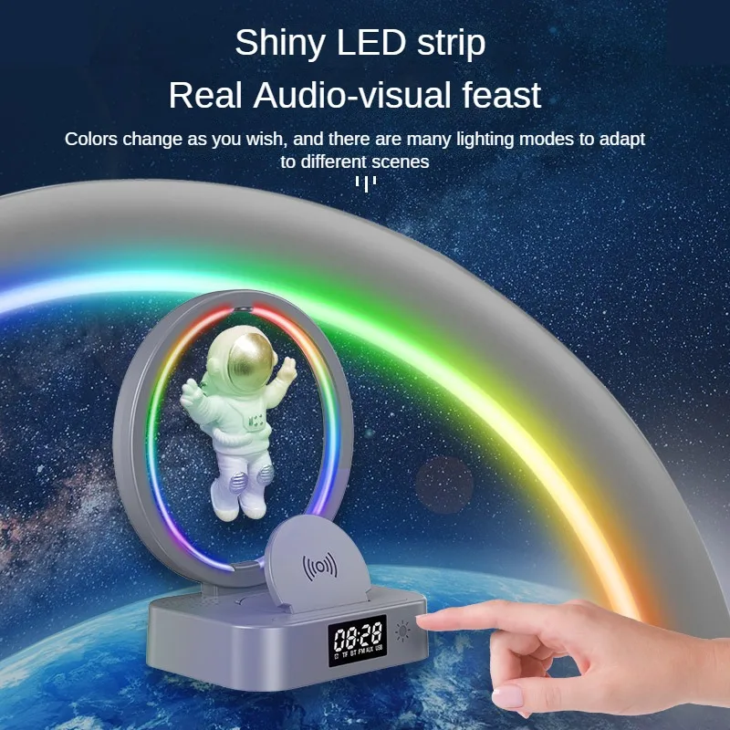 

Experience Futuristic Sound with the Astronaut Bluetooth Speaker and Magnetic Levitation Clock Combo