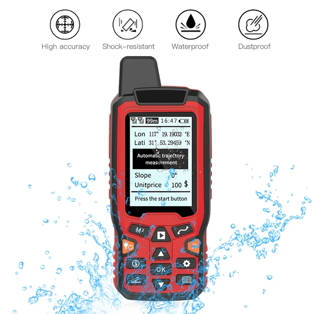 Misuratore Terreno GPS ZL-180 - Portatile, Display 2.4", Rilevazione Area E Lunghezza