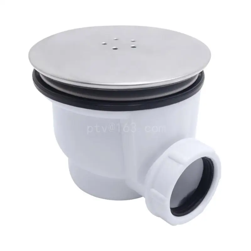

Shower Bathroom Tray Waste Drain Trap Side Drain High Flow Shower Tray Waste Durable Low Profiles Shower Drain Easy Use