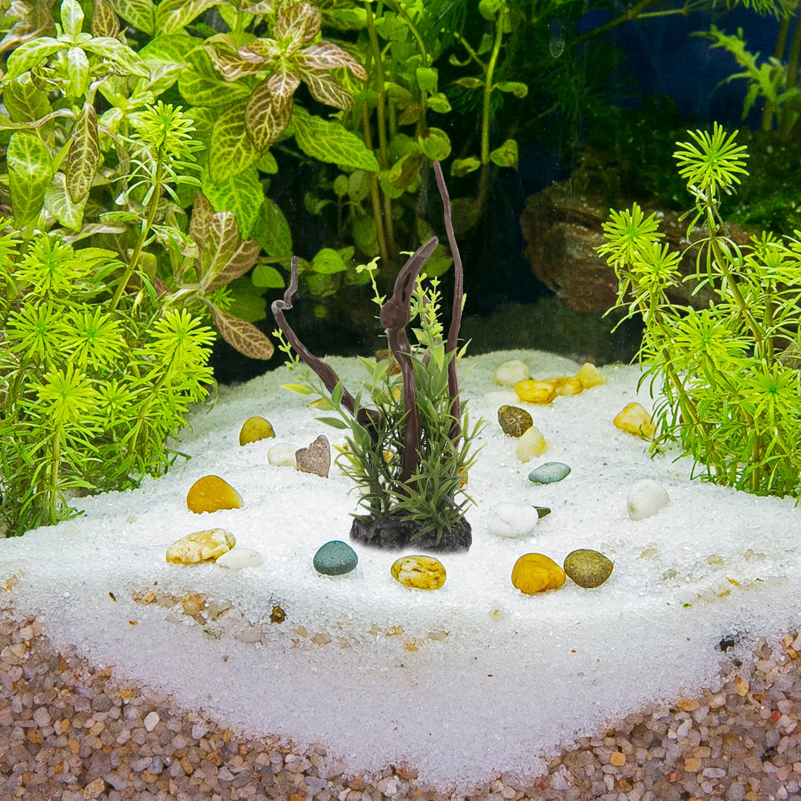 

Aquatic Ornament Fish Tank Plants Plastic Artificial Aquarium Decor Resin Decorative Tree Twig