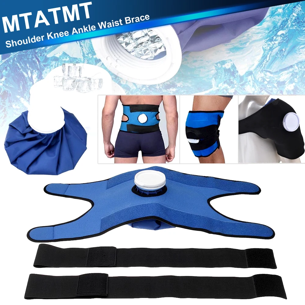 

Knee Ankle Waist Shoulder Brace,with Ice/Hot Compress Cloth Pack Holder, for Sprains, Muscle Pain, Bruises, Injuries, Swelling