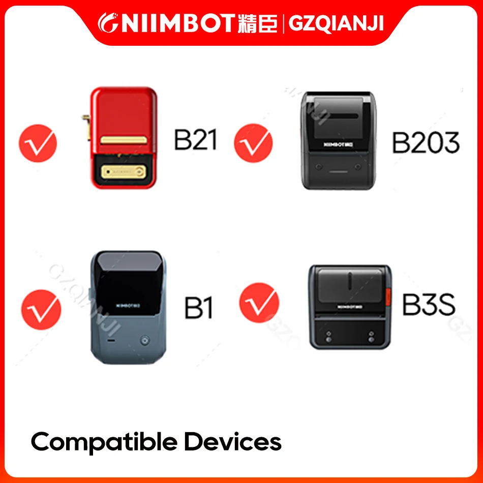 NiiMBOT B1 B21 B203 B3S Round Thermal Label Self-adhesive Colorful Waterproof Cosmetic Essential Cake Sealing Sticker Paper