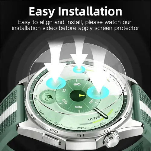 9H Tempered Glass for Huawei Watch GT 6 Pro 46mm 41mm, Premium Screen Protector Durable HD Anti-scratch Film for GT6 Accessories - Image 3