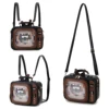 Novelty Tv Shape Ita Bag Retro Television Women Shoulder Bag Design Ita Backpack with Inserts Gilrs Crossbody Bag 3