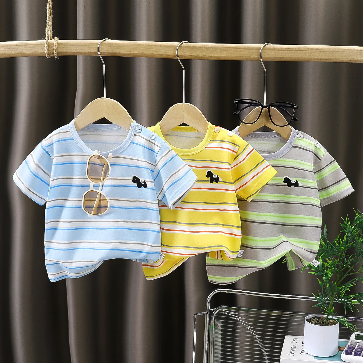 Boys Striped Cotton Tee 1