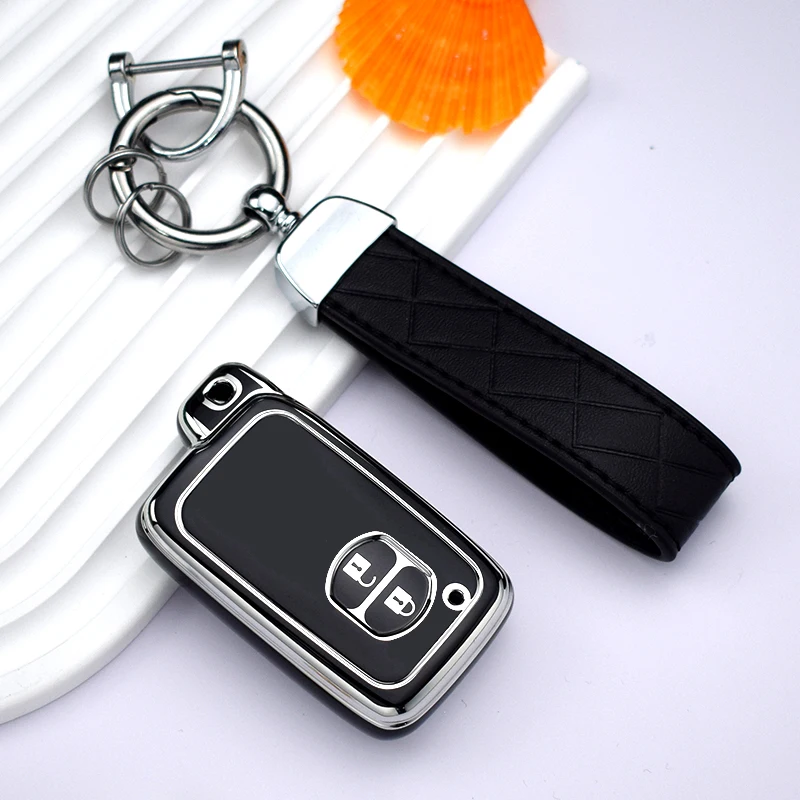 Car Key Case 2 3 4 Button Car Key Case for Toyota Prius 30 Alpha Aqua Land Cruiser Auris for Lexus LC 200 Key Cover Holder Remote 2012-2014